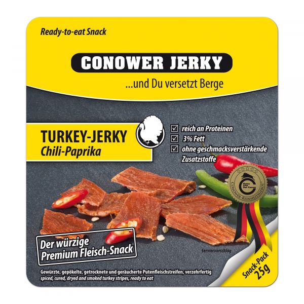 Conower Jerky Dinde Chili-Paprika 25 g