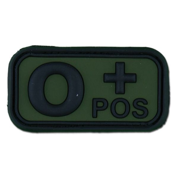 Patch 3D groupe sanguin O Pos forest