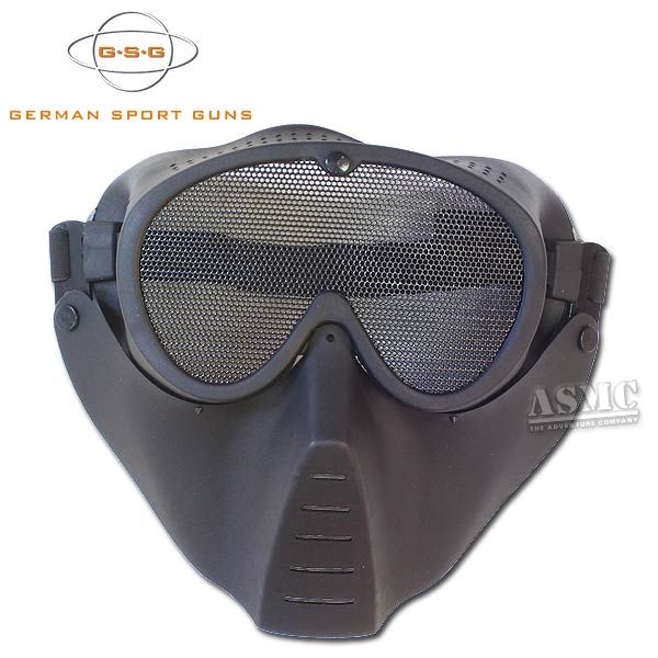 Masque Airsoft GSG noir, Masque Airsoft GSG noir, Masques de protection, Airsoft
