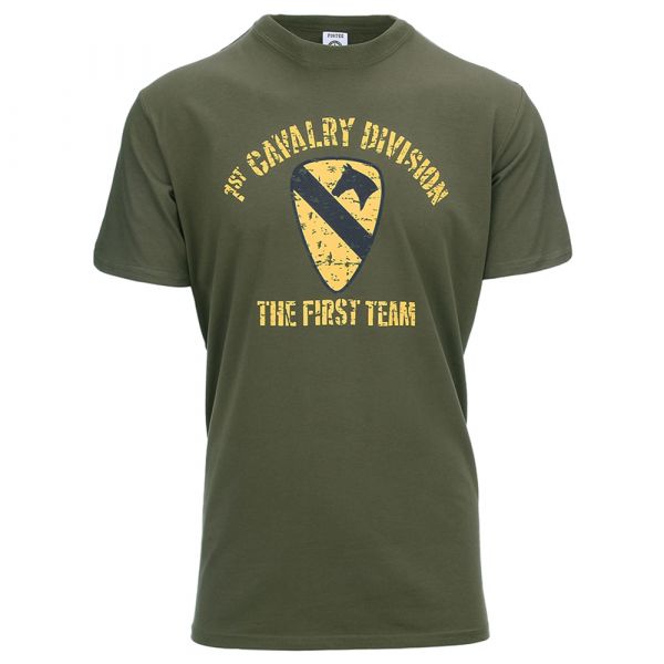 Fostex Garments T-Shirt U.S. Army 1st Cavalry Division olive