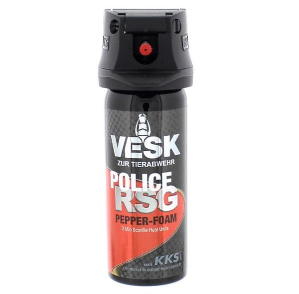 Vesk Spray au poivre RSG Police mousse 50 ml