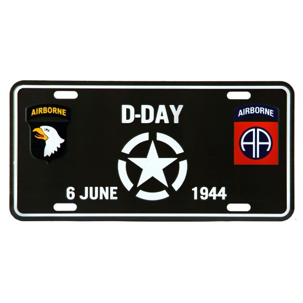 101 Inc. Plaque D-Day White Star 6 juin 1944