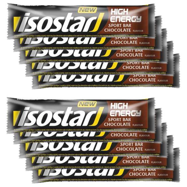 Barres High Energy Chocolat Isostar 40 g – 10 barres