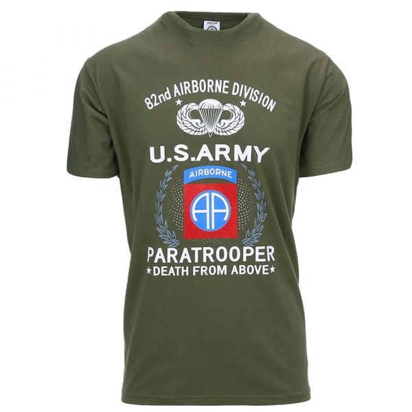 Fostex T-Shirt U.S. Army Paratrooper 82ND olive