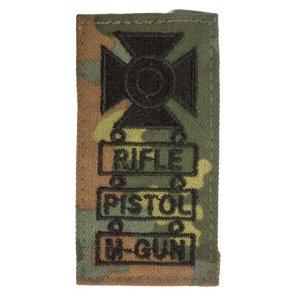 Insigne tireur d´élite Rifle Pistol M-Gun flecktarn