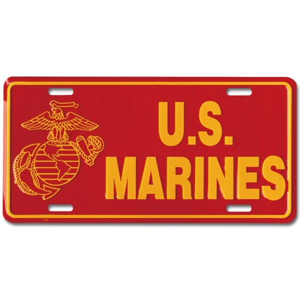 Plaque minéralogique US Marines