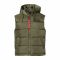 Alpha Industries Gilet Hooded Puffer Vest FD sage green