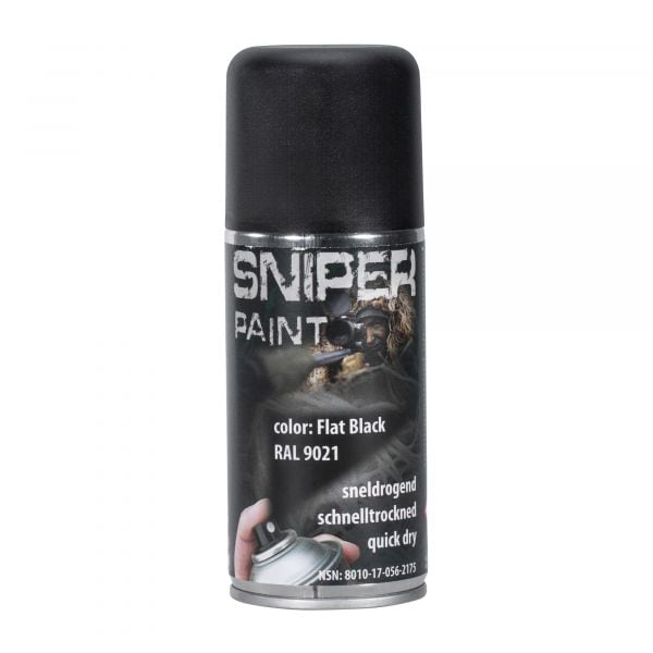 Sniper Paint Bombe de peinture Box Army 150 ml noir