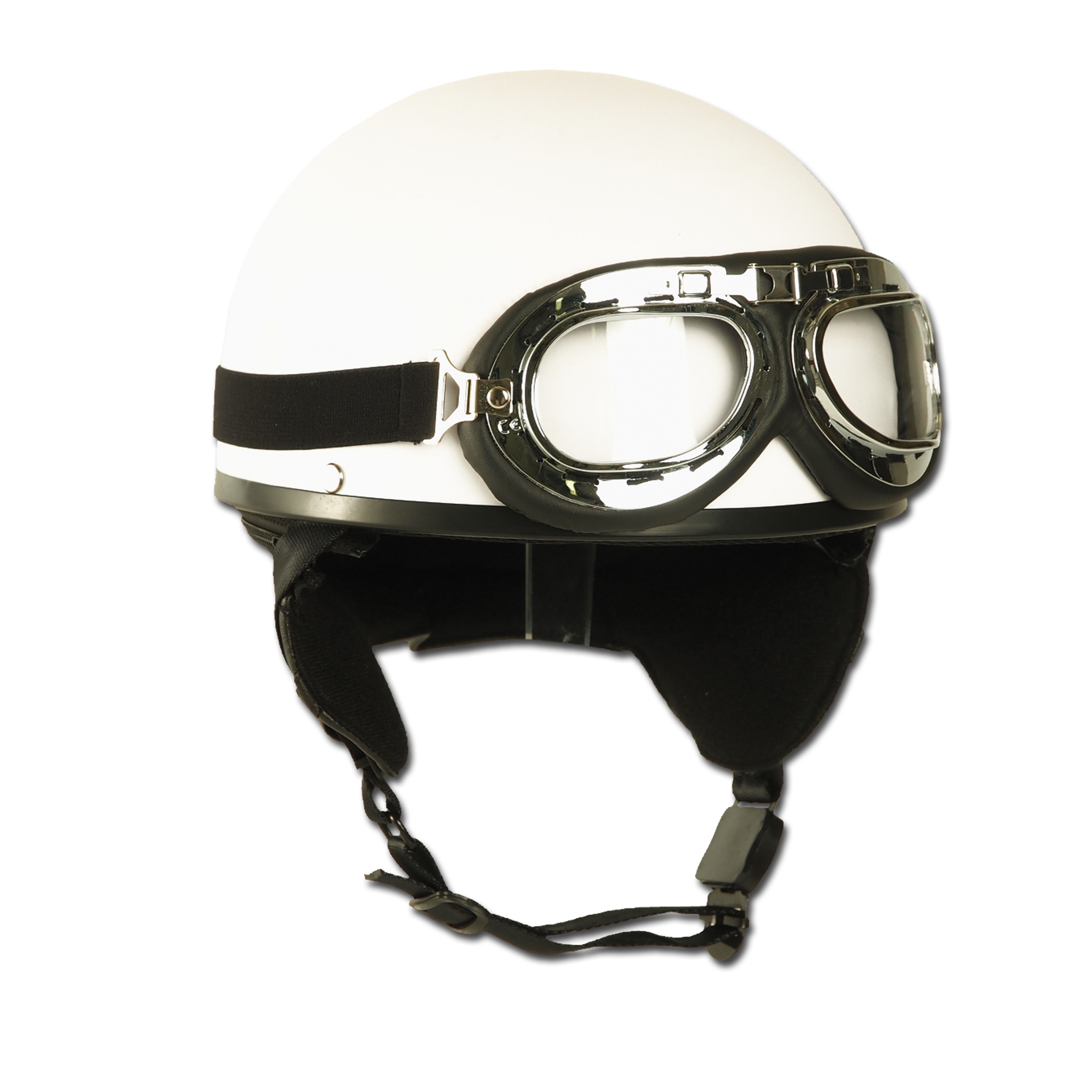Acheter Demi casque rétro blanc chez ASMC