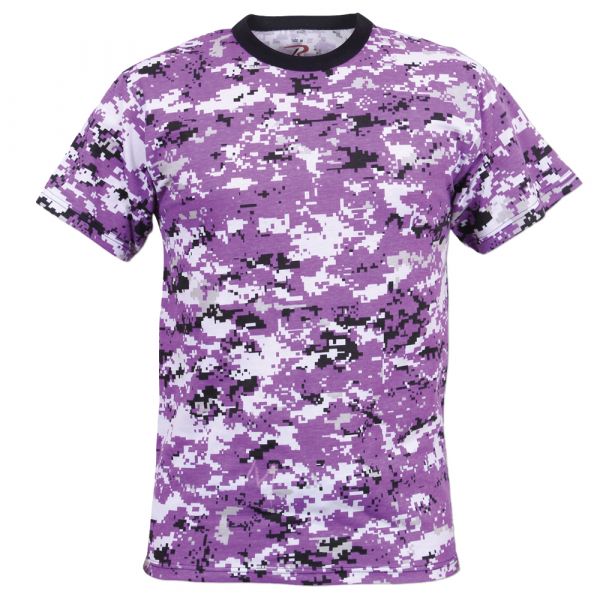 T-Shirt Rothco Digital Camo ultra violet