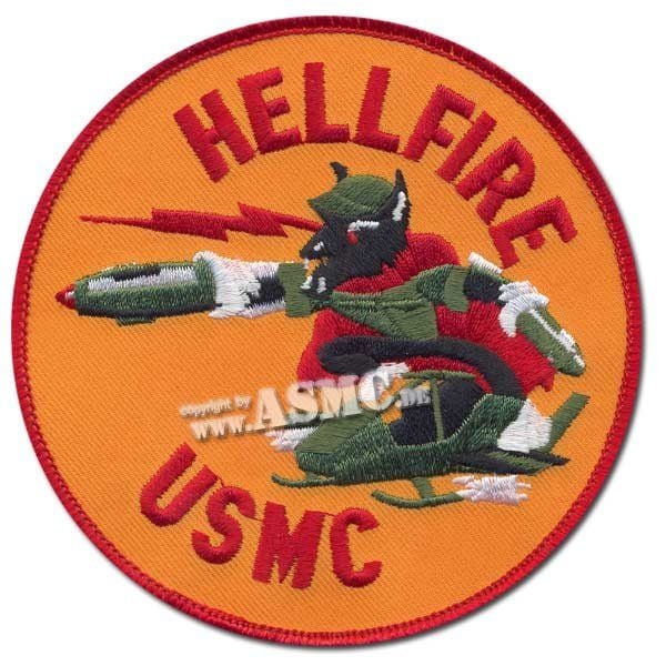 Insigne tissu US USMC Hellfire