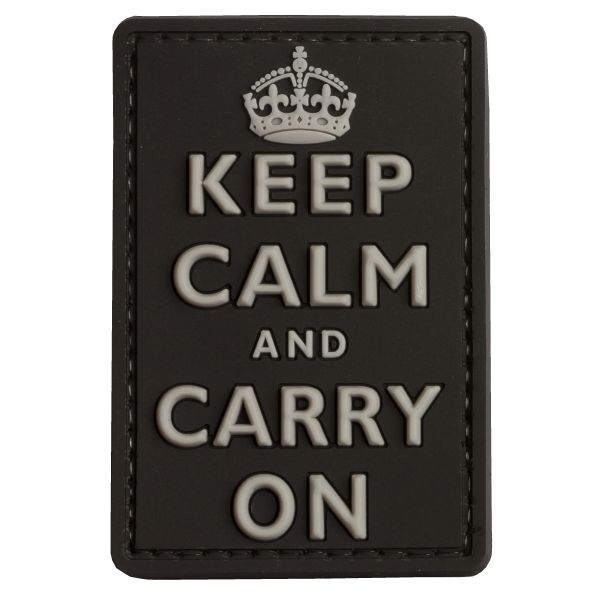 TAP Patch 3D Keep Calm and Carry on swat