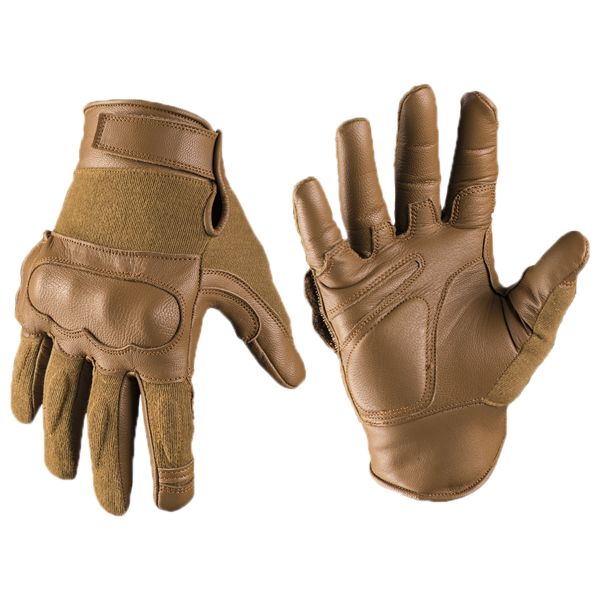 Gants Tactical Gloves cuir Kevlar dark coyote