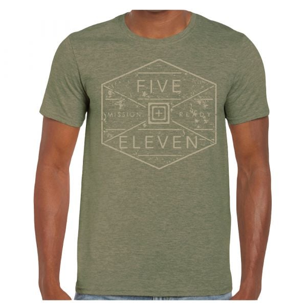 5.11 T-Shirt Hex Grid military green
