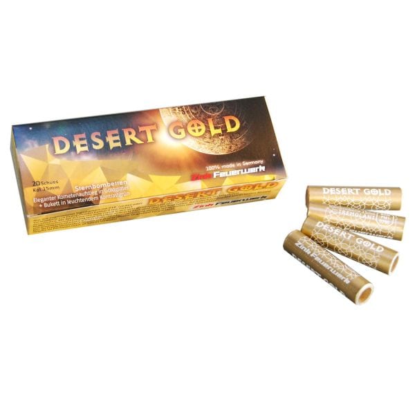 Zink Feux d'artifice Desert Gold Sternbombette 15 mm 20 Pièces
