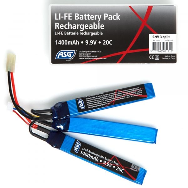 ASG Batterie Airsoft Triple Stick 9.9V 1400 mAh LI-FE
