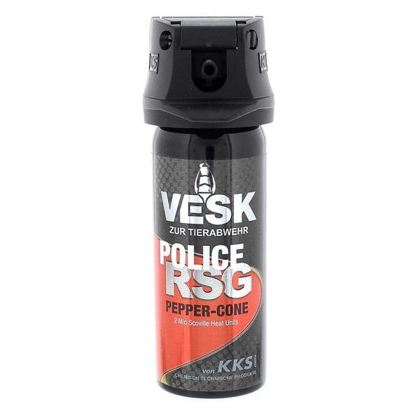 Vesk Spray au poivre RSG Police jet large 50 ml