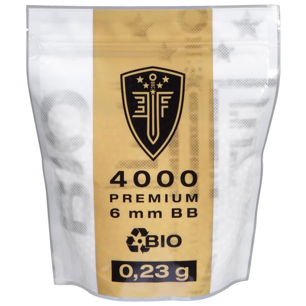 Elite Force Premium Bio BBs 0.23 g Zipper-Bag blanc 4000 Pcs