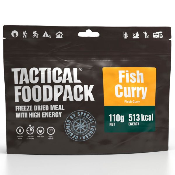 Tactical Foodpack Repas Outdoor Poisson au Curry et Riz