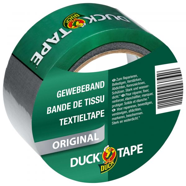 Duck Tape Bande de tissu 50 mm x 25 m argenté
