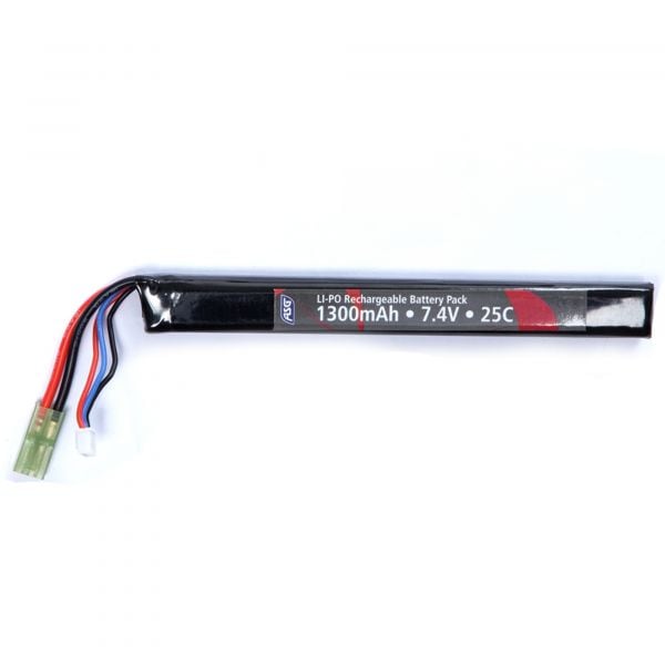 ASG Batterie Airsoft Type Stick 7.4V 1300 mAh LI-PO