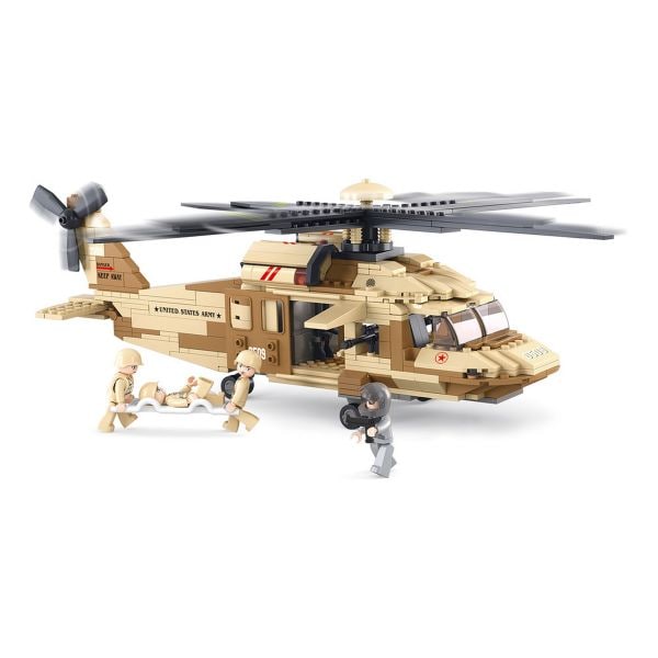 Sluban Jeu de construction Hélicoptère Black Hawk M38-B0509