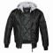 Brandit Veste MA1 Sweat Hooded Jacket noir gris