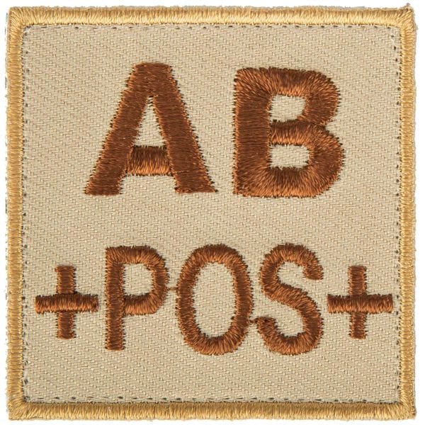 A10 Equipment Patch groupe sanguin AB positif sable