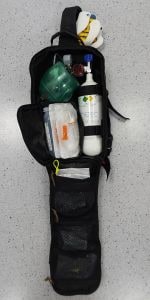 Notfalltasche für Sauerstoff