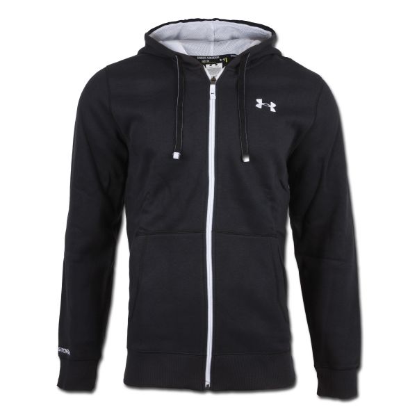 Under Armour Charged Cotton Rival Shirt Full Zip noir