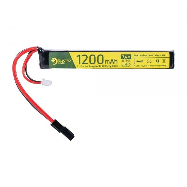Electro River Batterie Li-Po 7.4 V 1200 mAh Stick 25/50C Tamiya