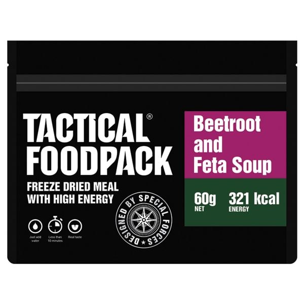 Tactical Foodpack Repas Outdoor Soupe à la Betterave et Feta