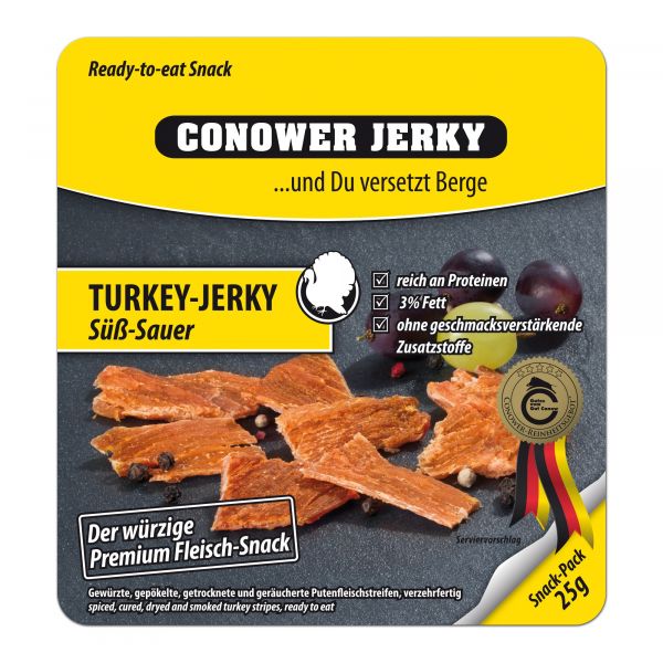 Conower Jerky Dinde aigre-doux 25 g