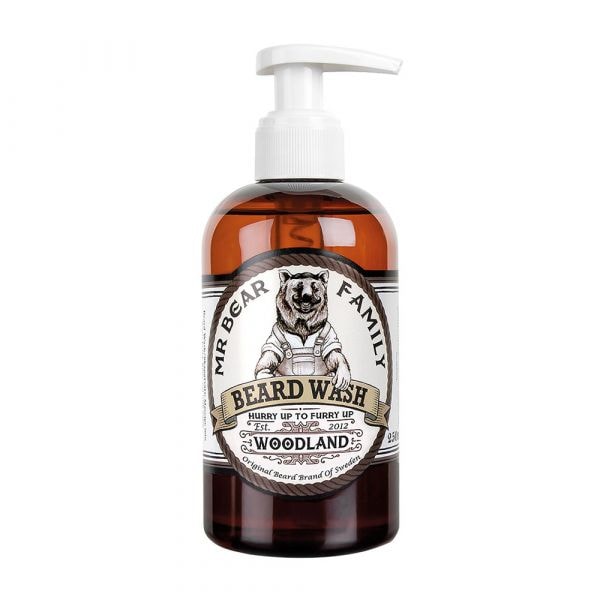 Mr Bear Family Shampoing à barbe Beard Wash Woodland 250 ml