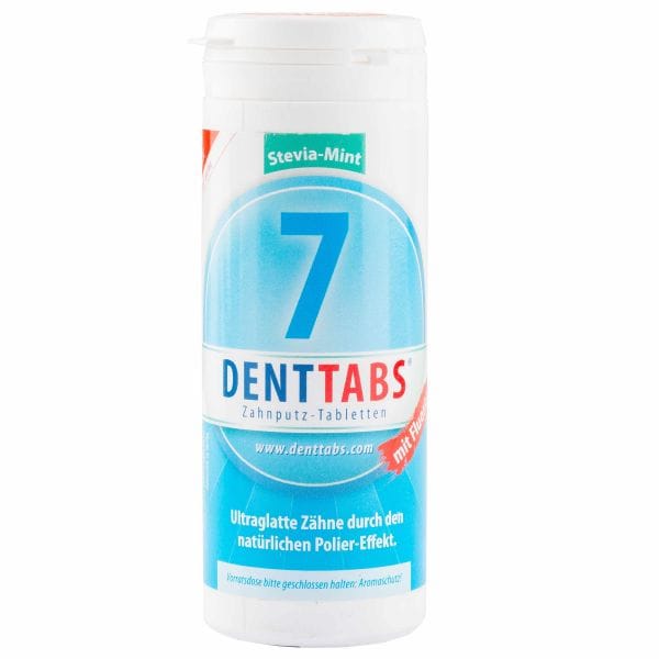 DENTTABS comprimé de dentifrice Stevia-Menthe avec Fluor 380 com