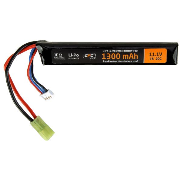 GFE Li-Po Batterie 11.1 V 1300 mAh Type Stick 20/40C