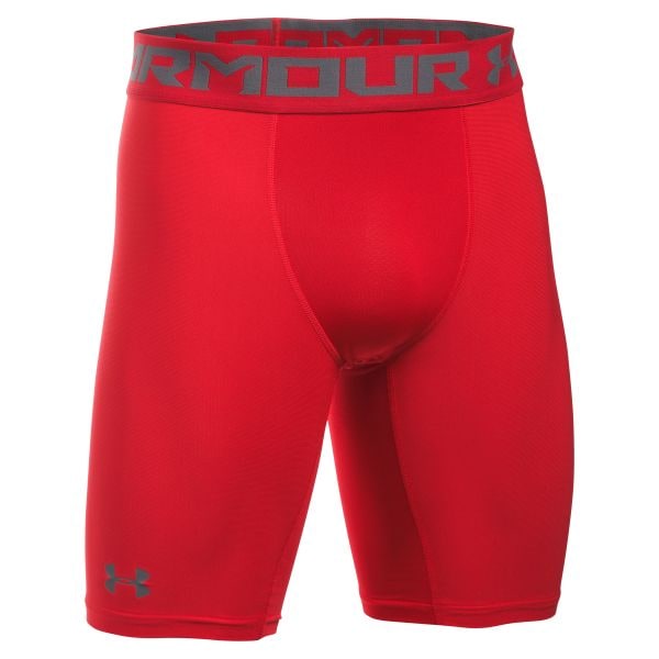 Short HG Armour 2.0 long Under Armour rouge