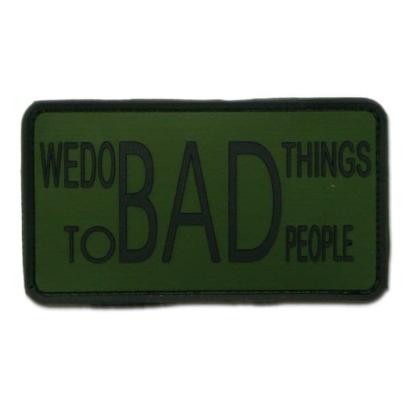 Patch 3D "We do bad things to bad people" forest