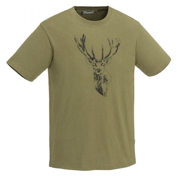 Pinewood T-Shirt Red Deer olive
