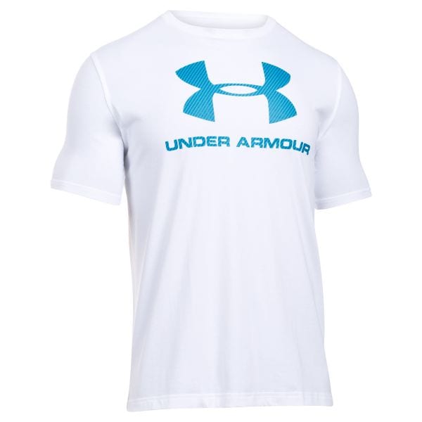 T-shirt Sportstyle Logo Under Armour blanc-bleu