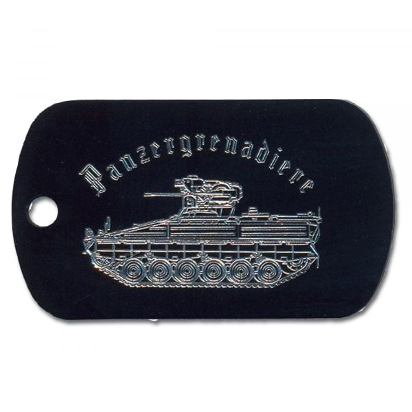 Plaque d'identité gravée Panzergrenadier