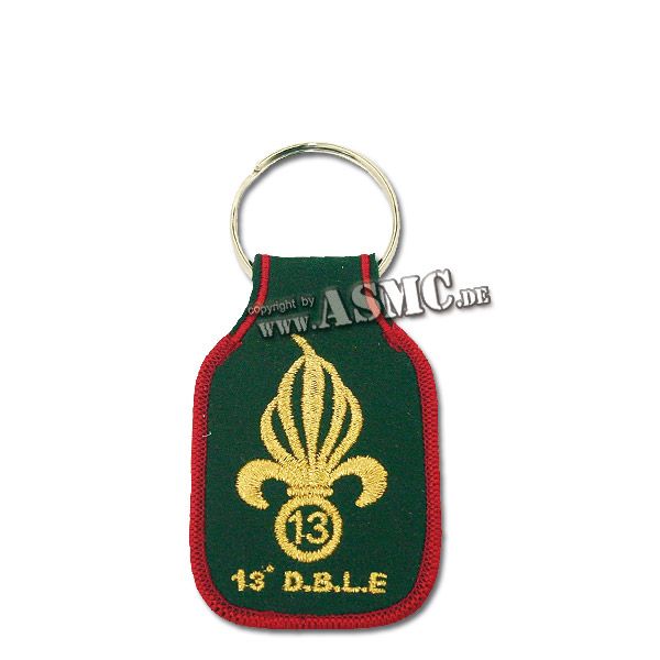 Porte-clefs brodé Légion Étrangère 13e DBLE