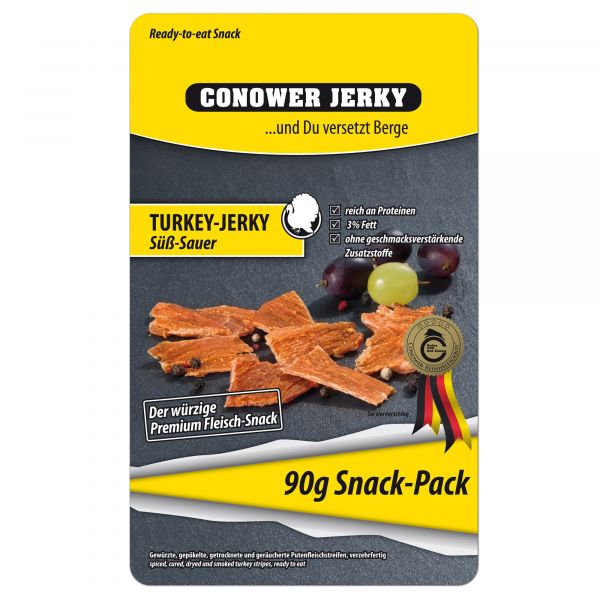 Conower Jerky Turkey aigre-doux 90 g