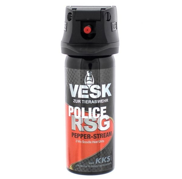 Vesk Spray au poivre RSG Police jet longue portée 400 ml