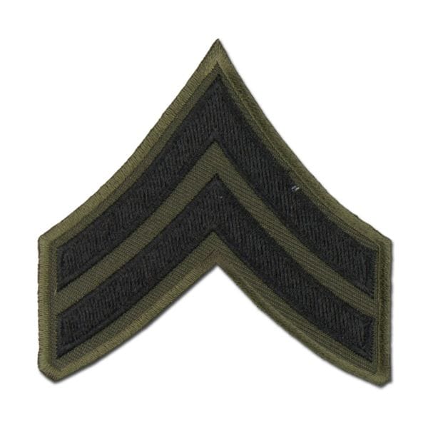 Grade US Corporal tissu noir