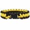 Bracelet Survival Paracorde jaune/noir