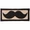 Café Viereck Patch Moustache sable